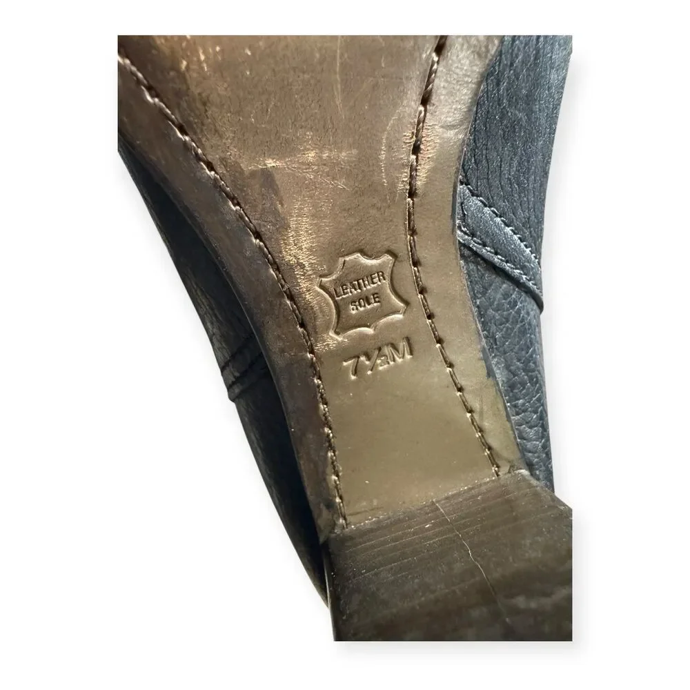 Tory Burch Jenna Knee High Pebble Leather Boots Women's Size 7.5M Boho - Picture 10 of 11